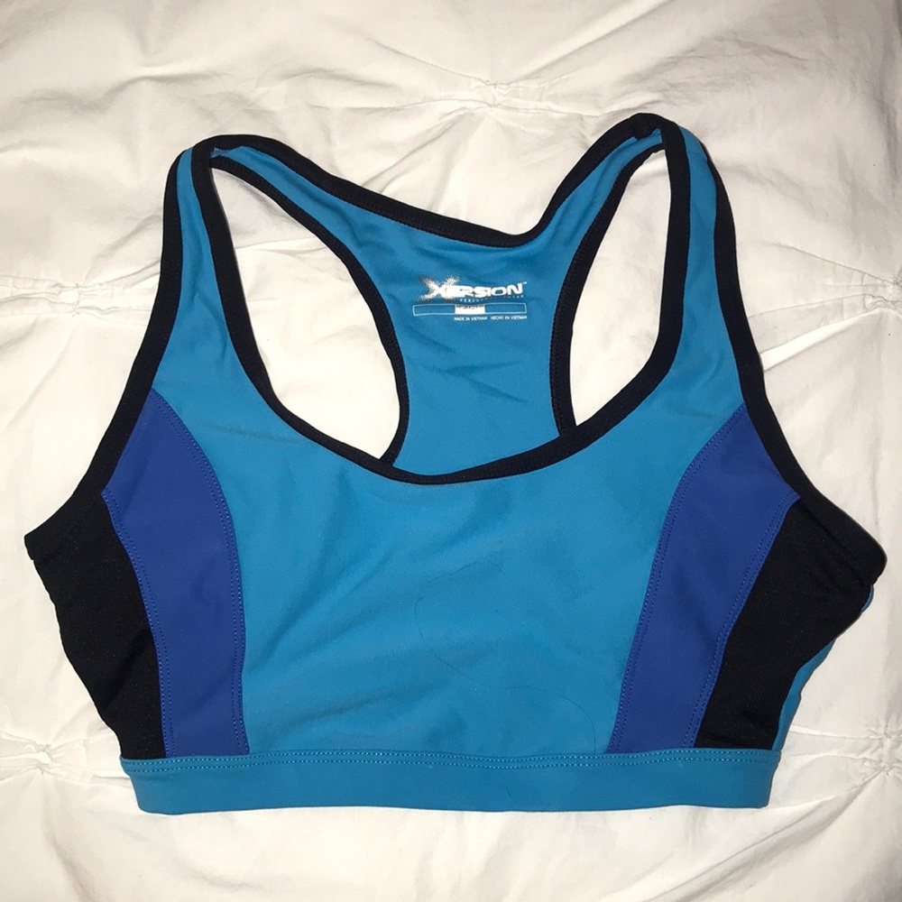 Blue Sports Bra